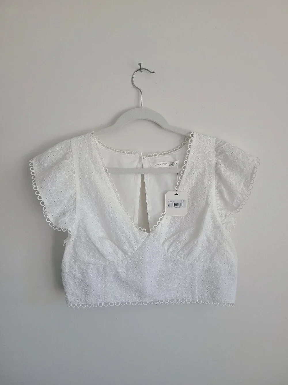 White Cotton Blouse - Picture 3 of 6